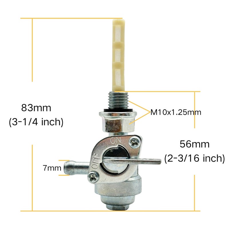 YGQ M16X1.5mm Generator Fuel Shut Off Valve Petcock for Predator 4000 6500 Generac 0J0974 Honda Centurion Duromax Powermate Powerhorse ETQ Gas Tank - Image 2