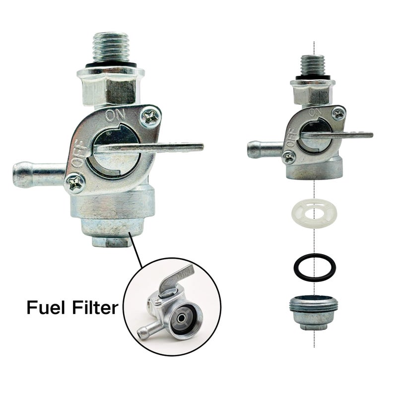 YGQ M16X1.5mm Generator Fuel Shut Off Valve Petcock for Predator 4000 6500 Generac 0J0974 Honda Centurion Duromax Powermate Powerhorse ETQ Gas Tank - Image 5