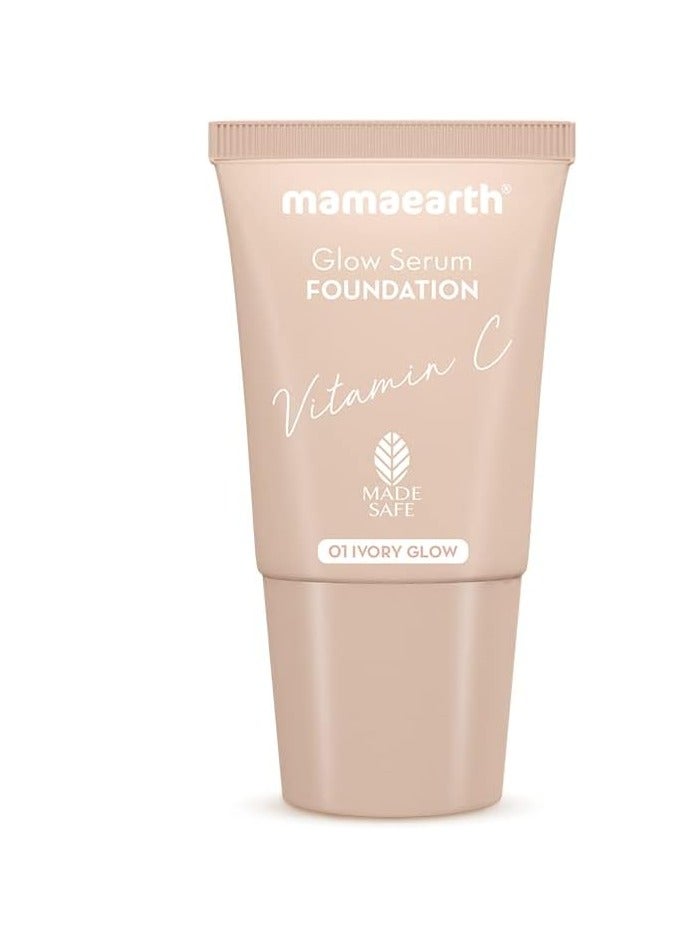 ماما إيرث كريم أساس سيروم جلو-01 عاجي متوهج 18 مل - Image 1