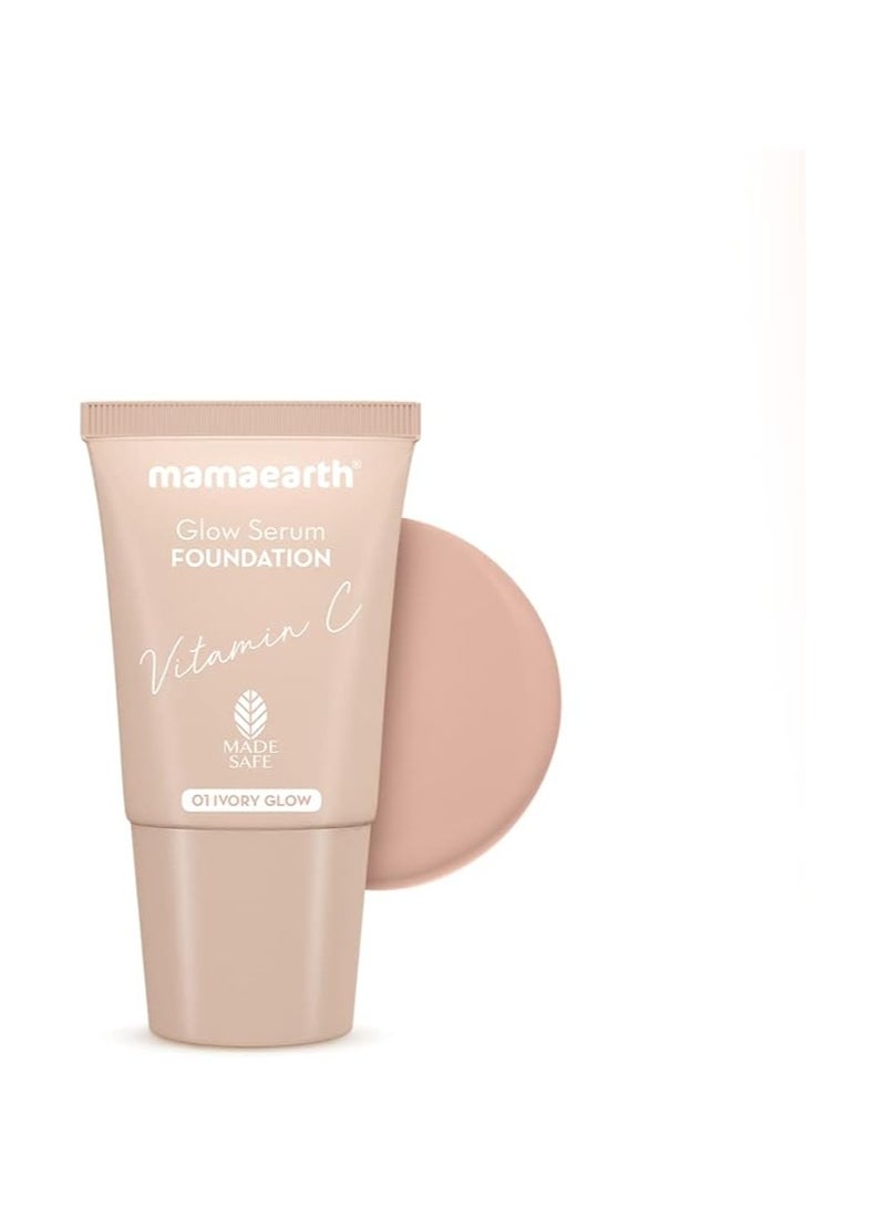 ماما إيرث كريم أساس سيروم جلو-01 عاجي متوهج 18 مل - Image 2