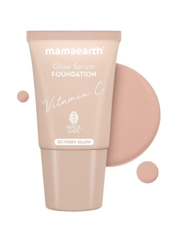 ماما إيرث كريم أساس سيروم جلو-01 عاجي متوهج 18 مل - Image 3