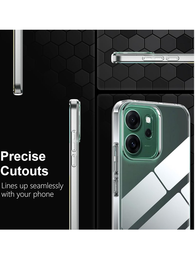 Cover for OPPO Reno 14 /4G/5G, Slim Soft TPU Case, Premium Liquid Silicone Protective Case for OPPO Reno 14 F/ 4G/5G - Transparent. - Image 2