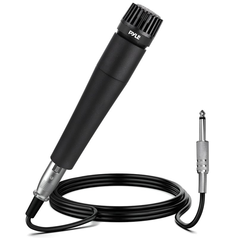 PylePro Dynamic Handheld Microphone, Professional Moving Coil Mic with Built-in Pop Filter, Wide Frequency Response, High Signal Output, Rugged Design, Low Noise Circuitry, 15' ft. XLR Cable Included - Image 1