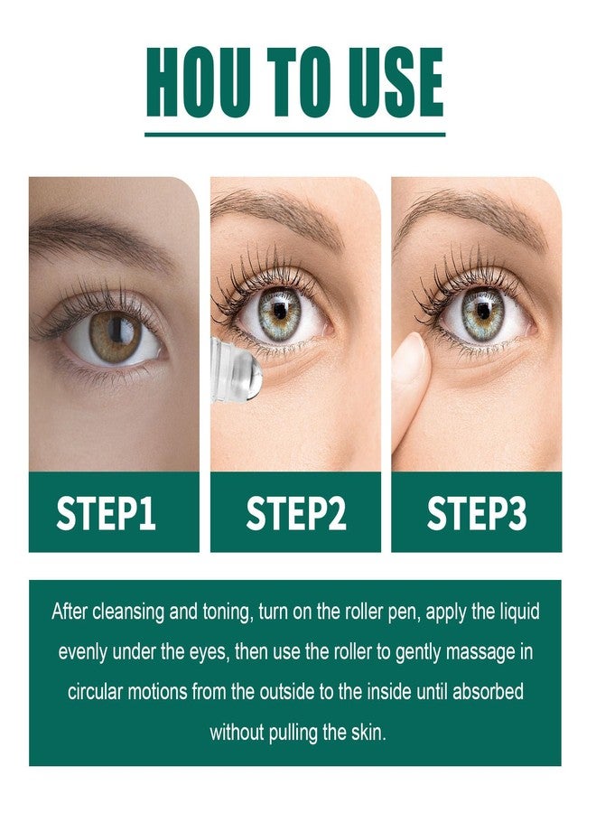 Filfeel Vision Enhance Massage Roller 8ml - Reduce Dryness & Fatigue, Improve Eye Clarity & Health, 3pcs Pack for Effective Eye Care & Nearsightedness Prevention - Image 3