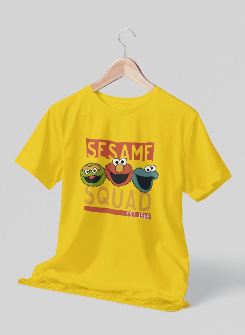 ZOOM Fun and Comfy Sesame Squad T-Shirt for Everyday Toddlers and Kids 