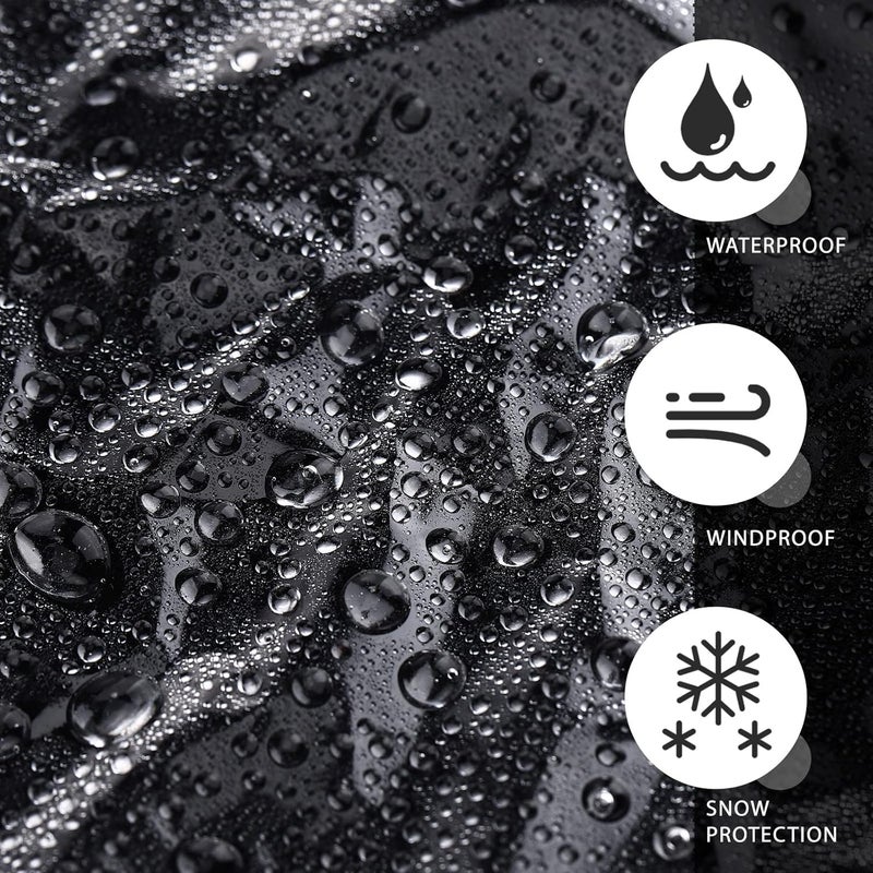 Hoolerry 60 Inch Clear BBQ Grill Barbecue Cover Plastic Heavy Duty Waterproof Outdoor Furniture Cover UV Resistant for Charbroil Grills and More - Image 3
