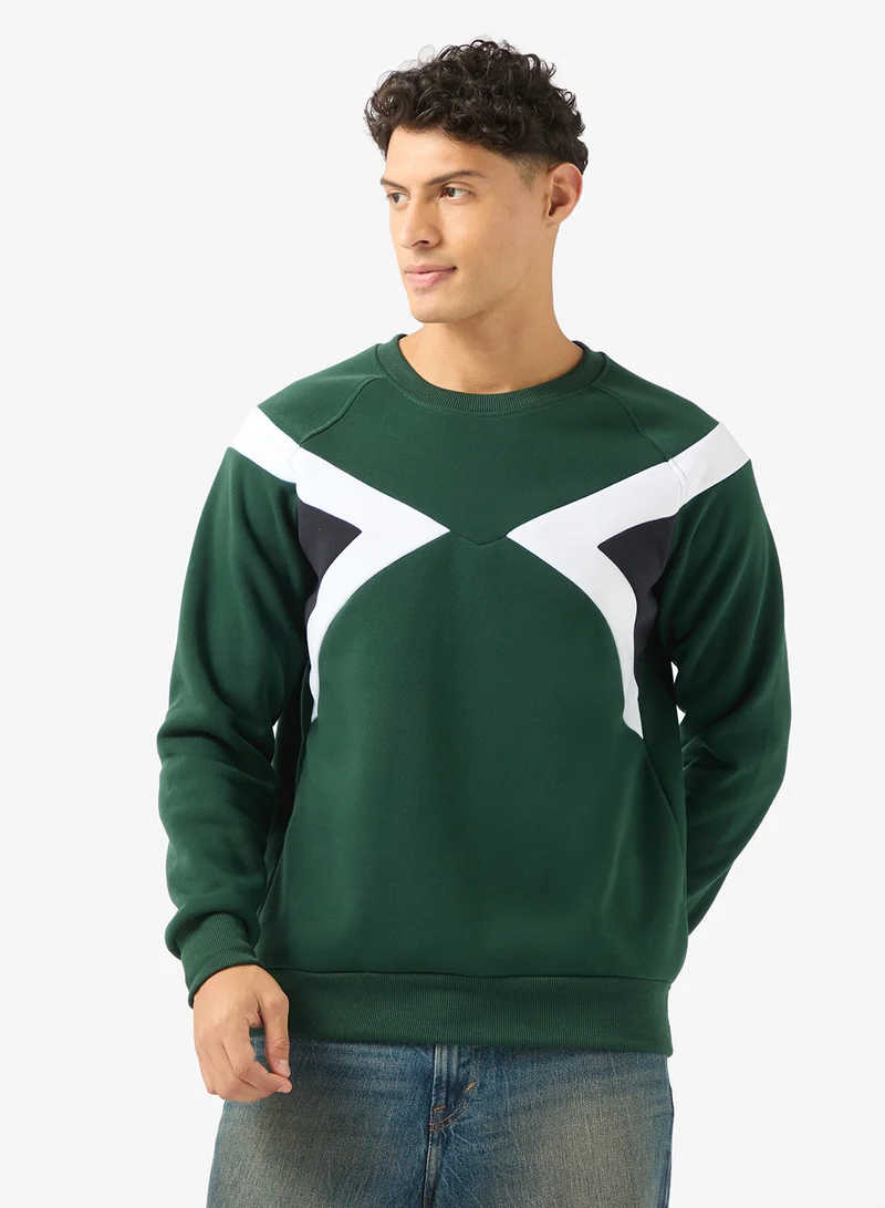 BRAVE SOUL Raglan Crew Sweatshirt