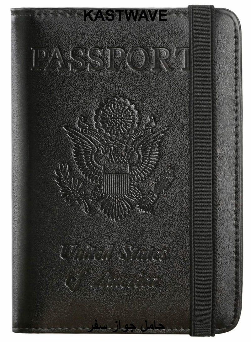 KASTWAVE Passport Holder Card Slots, Creative Aircraft Certificate Storage Bag - Image 1