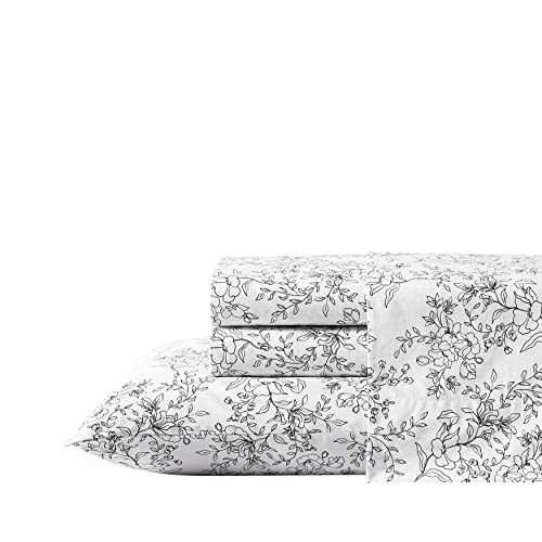 Stone Cottage - Queen Sheets, Cotton Percale Bedding Set, Crisp & Cool Ideal Bedding Set (Hawley Floral, Queen) - Image 2