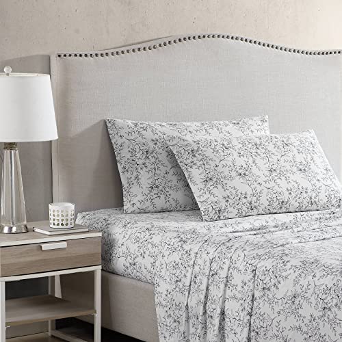 Stone Cottage - Queen Sheets, Cotton Percale Bedding Set, Crisp & Cool Ideal Bedding Set (Hawley Floral, Queen) - Image 1