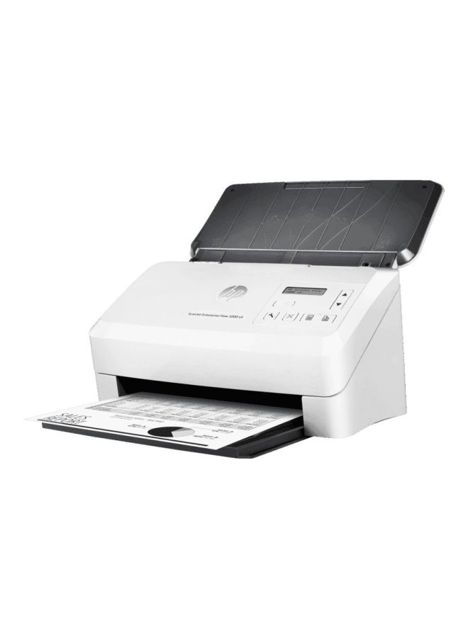 HP ماسح ضوئي سكان جيت إنتربرايز فلو طراز 5000‎ s4 مزود بدرج التغذية بالورق أبيض/أسود - Image 1