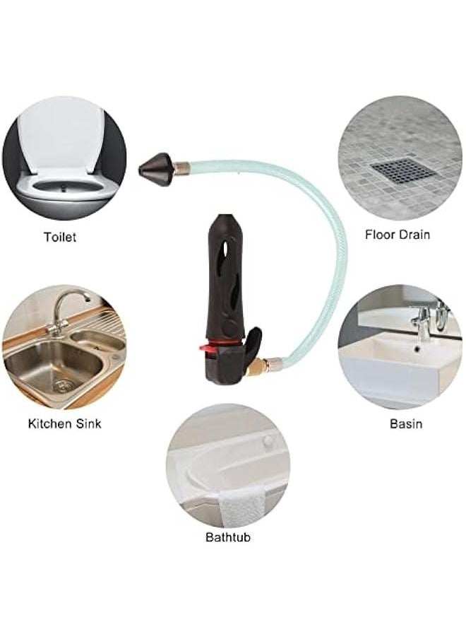 Generic - Drain guns , AC Drain Line Cleaner Tool with Flexible Hose Pipe , CO2 Cartridge Drain guns , Threaded Drain guns for A/C Condensate Lines , a ir Conditioner Cleaner blasters Opener Kit - Image 1