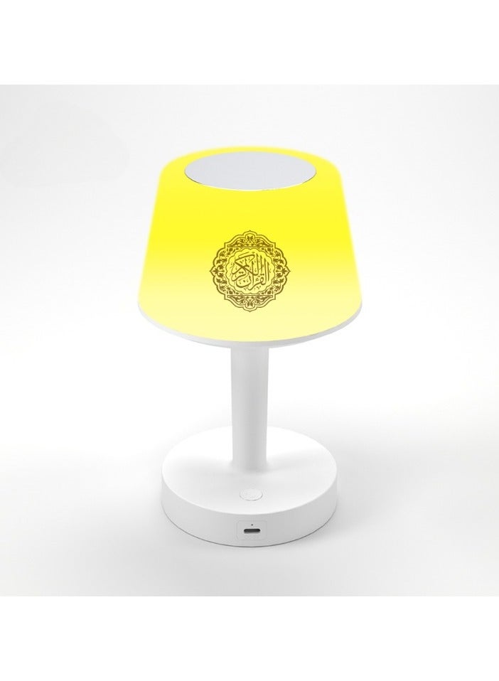 Table Lamp Quran Speaker – Muslim Bluetooth Speaker with Remote Control, Digital APP, 7-Color Night Light & LED Desk Lamp – Ideal for Ramadan Gifts, Kids’ Room, Home Decoration, Prayer & Islamic Learning