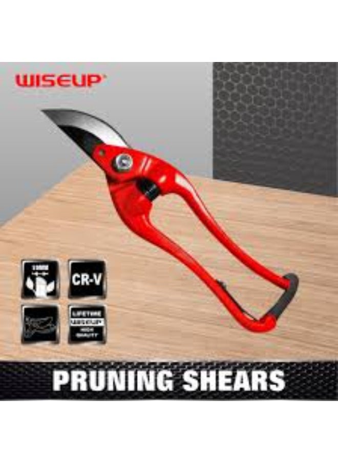 WISEUP - Pruning Shears 9" Manganese With Comfortable  Handle - Image 1