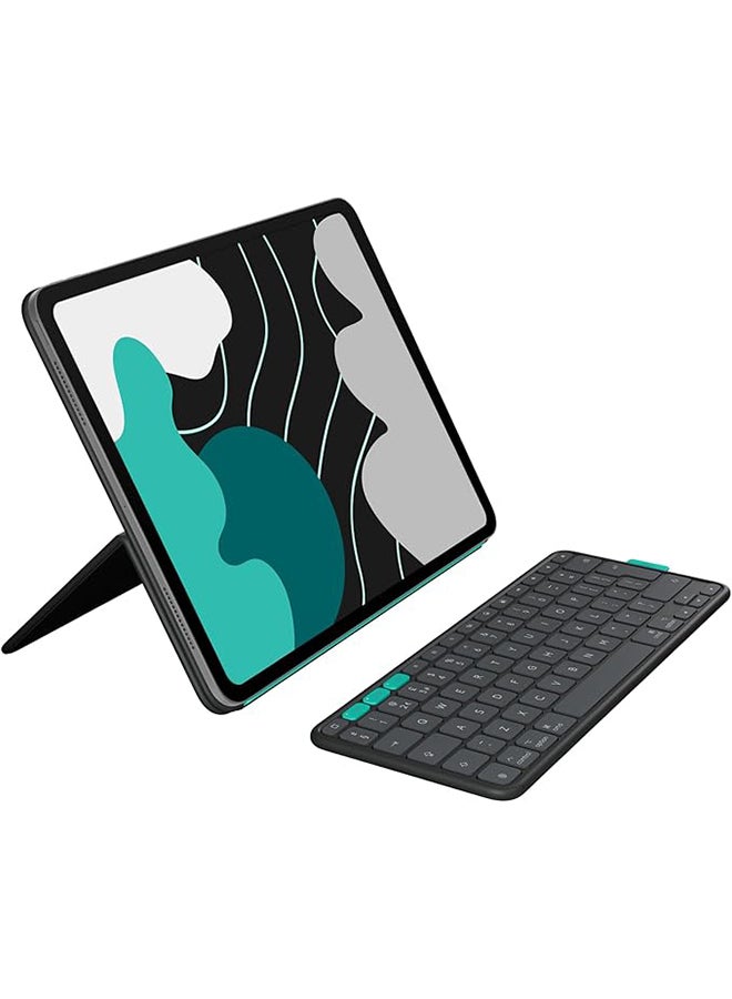 Logitech Flip Folio, Keyboard Case for iPad Pro 13-inch (M4) And iPad Air 13-inch (M2 And M3) (2024, 2025) - Protective And Stowable Bluetooth Keyboard Case, Multi-Device - Graphite