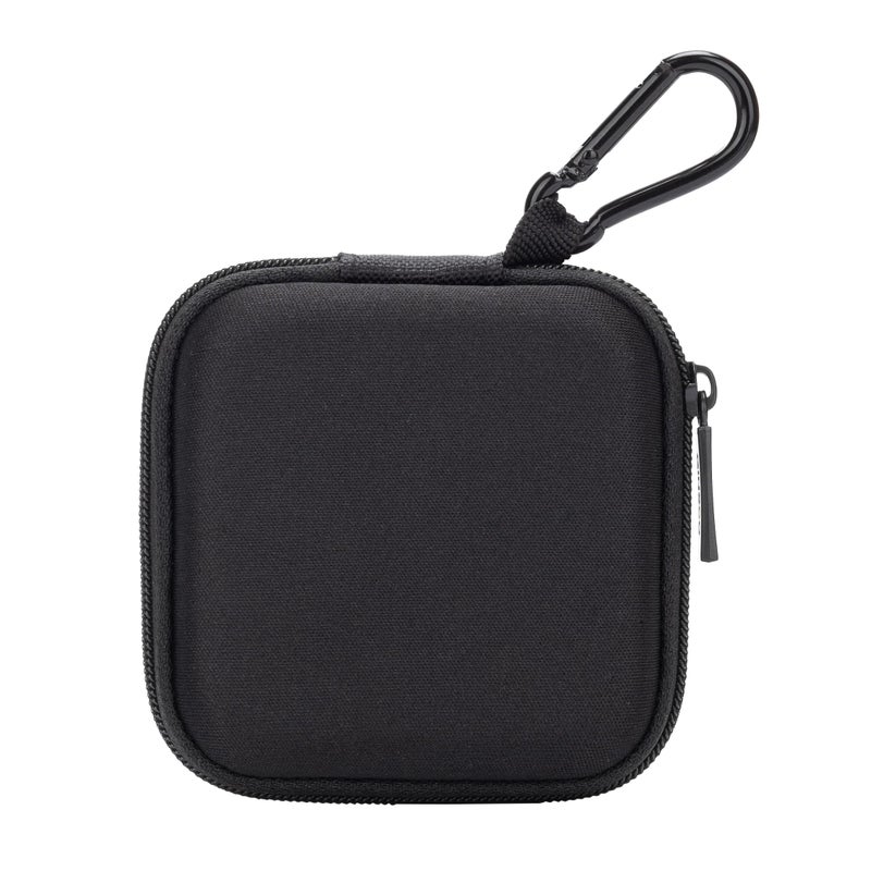 Ginsco Mini-Portable Hard Shell Square Earbuds Case for Apple EarPods/Samsung Galaxy Wired/Wireless Earbuds, Cell Phone Accessories Organizer with Carabiner for Earphones Tech Pouch - Image 1