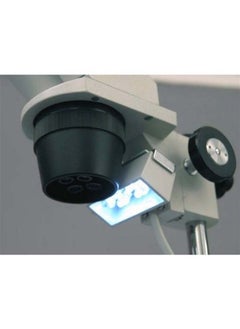 AmScope SE305R-PZ-LED Forward-Mounted Binocular Stereo Microscope, WF10x and WF20x Eyepieces, 10X/20X/30X/60X Magnification, 1X and 3X Objectives, Upper and Lower LED Lighting, Reversible Black/White  - Image 2