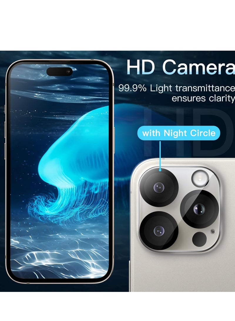 ELTRAZONE 3-Pack Camera Lens Protector for iPhone 16 Pro Max (6.9-Inch) – 9H Tempered Glass, Anti-Scratch, Case Friendly, HD Clear, Night Mode Compatible - Image 5