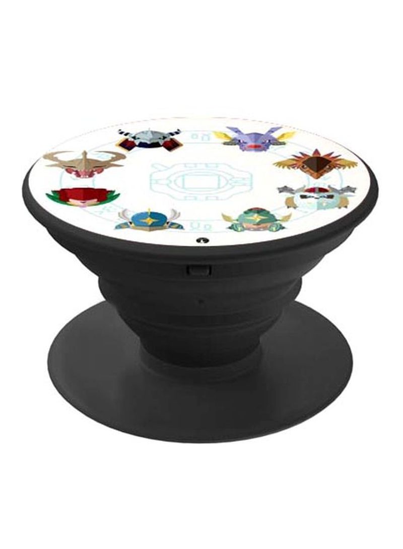 RKN Printed Pop Socket White/Blue/Yellow - Image 1