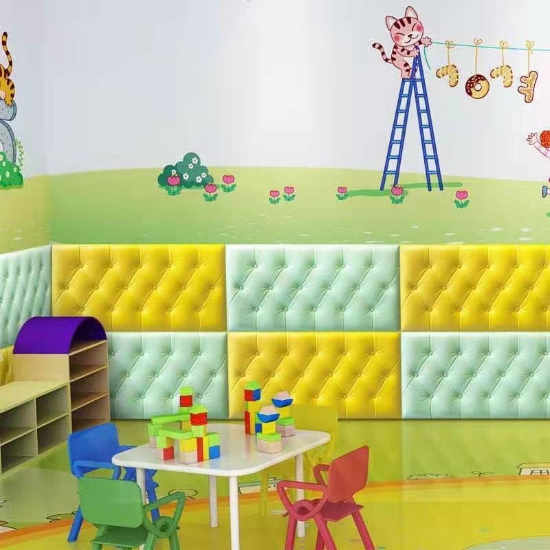 Anti-Collision Foam Wallpaper Bedside Sticker Self-Adhesive Soft Bag Children'S Room 3D Wall Sticker Wall Wall Wall Wall Padded Mat - Image 4
