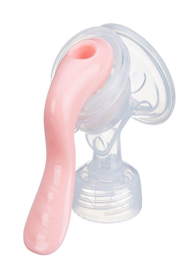 MEDVISION® Manual Breast Pump, Blue/pink/white Colour, easy massage cushion & ergonomic handle for easy & painless breast milk expression for your baby - Image 4