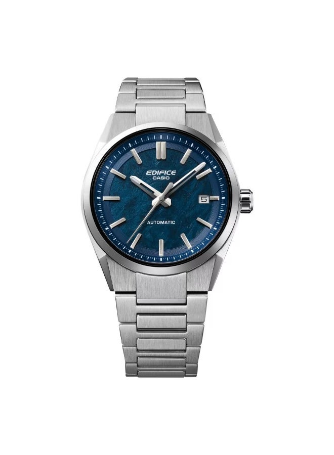 CASIO Edifice Automatic Analog Men’s Watch EFK-110D-2A, 38 mm Blue Dial, Stainless Steel Case & Bracelet, 100 m WR - Image 3