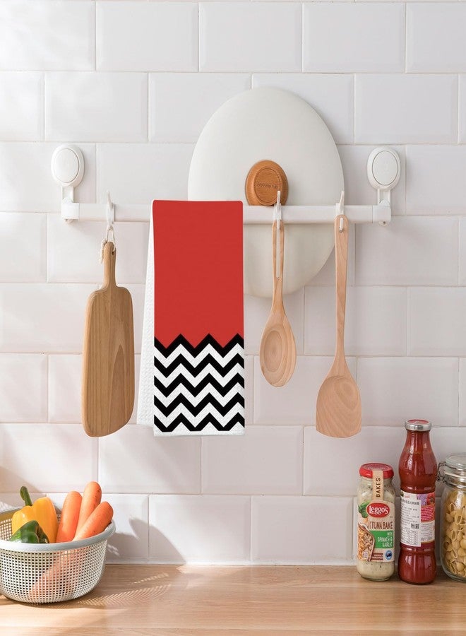 منتجات مسلسل WCGXKO التلفزيوني، هدايا T Peaks، منتجات مسلسلات التسعينيات، منشفة مطبخ Red Room Black Lodge (منشفة مزدوجة) - Image 5