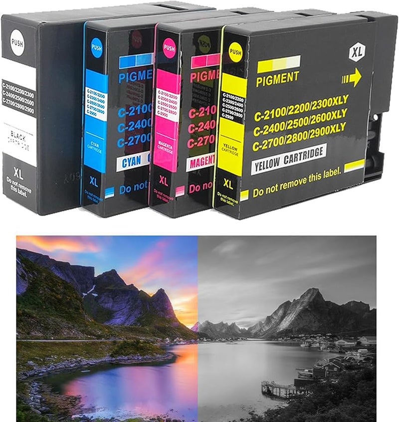 PGI 2500XL Quick Install ABS Ink Cartridge High Volume Printing Sharp Text Vivid Colors - Image 3
