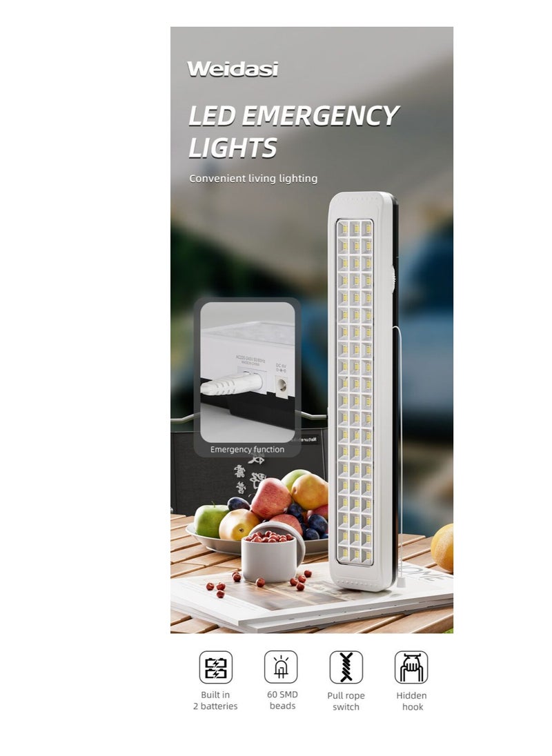 WEIDASI - LED Portable Outdoor And Indoor Energy Saving Rechargeable 3200mAh Emergency Light - Image 1