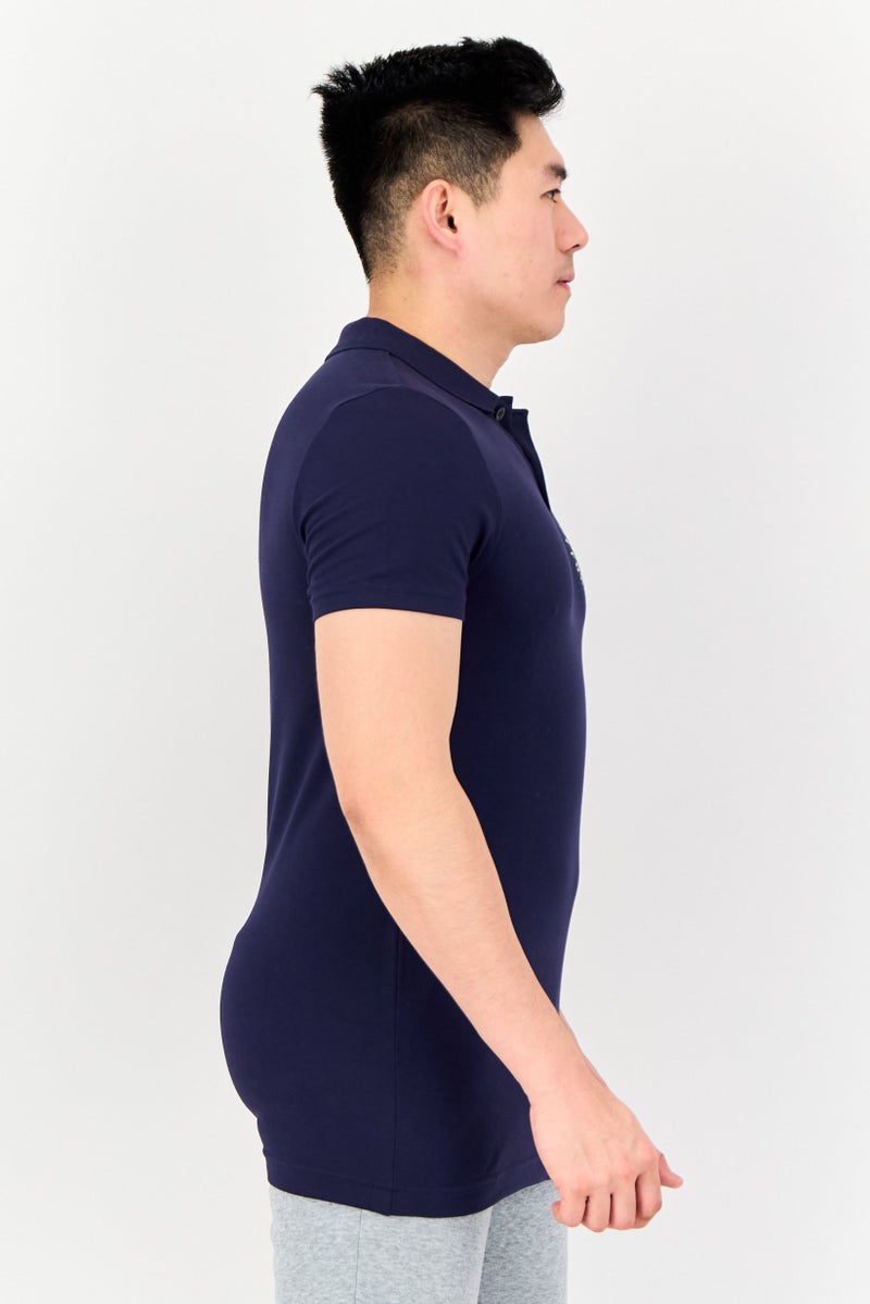 PUMA Men Slim Fit Short Sleeves Outdoor Polo Shirt, Navy - Image 2