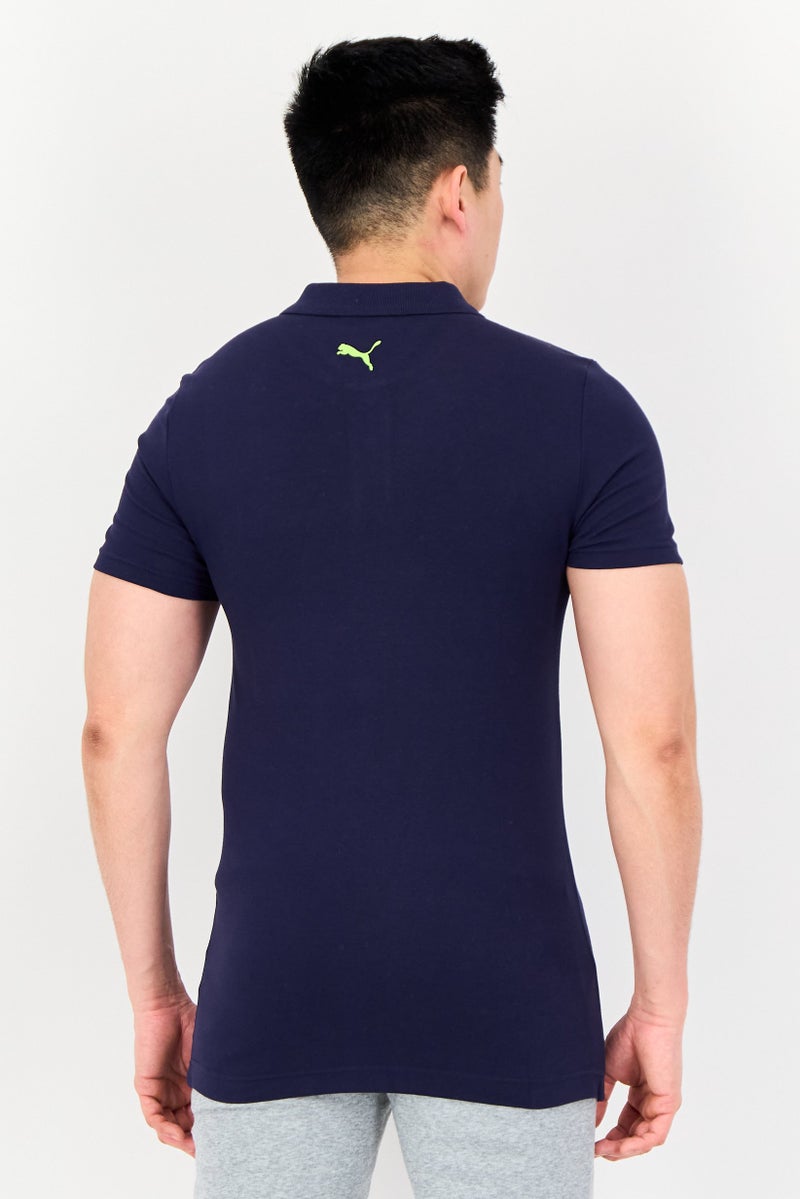 PUMA Men Slim Fit Short Sleeves Outdoor Polo Shirt, Navy - Image 4