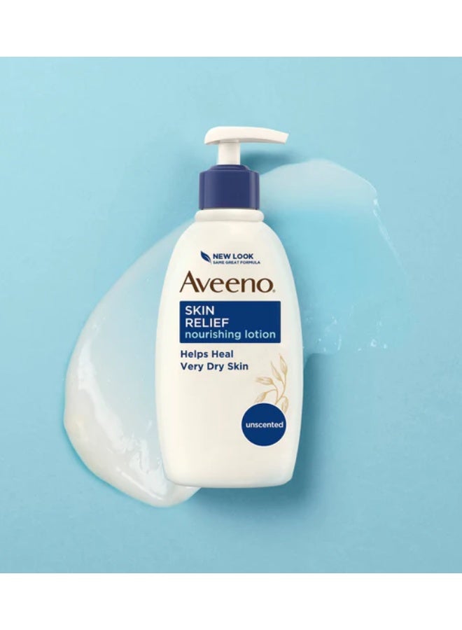 Aveeno Skin Relief Nourishing Lotion 300ml | Soothes Very Dry & Irritated Skin, Clinically Tested 72H Moisture - Image 2