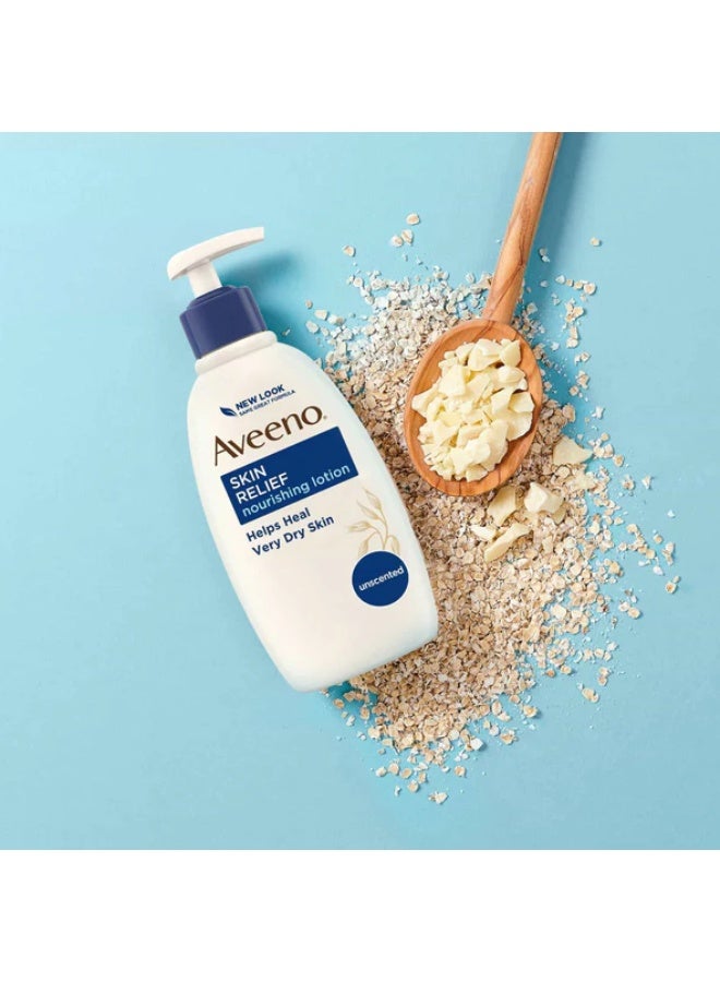 Aveeno Skin Relief Nourishing Lotion 300ml | Soothes Very Dry & Irritated Skin, Clinically Tested 72H Moisture - Image 3