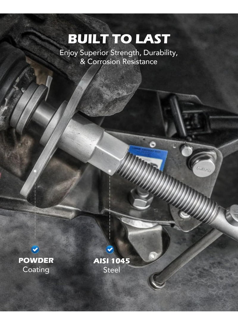 22pc Brake Caliper Compression Tool Set, Heavy Duty Brake Piston Compressor Tool and Wind Back Tool Kit for Brake Pad Replacement, Universal Disc Brake Caliper Tool Set with Blue Case - Image 5