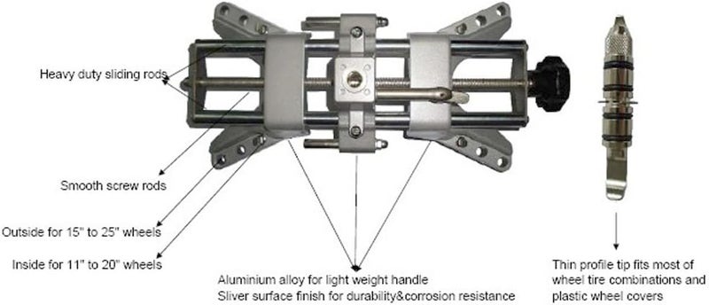 PMD Products 3D DSP Wheel Alignment Rack Tool for Camber Caster Gauge Adapter Rim Clamp Mount Mounting - Image 4