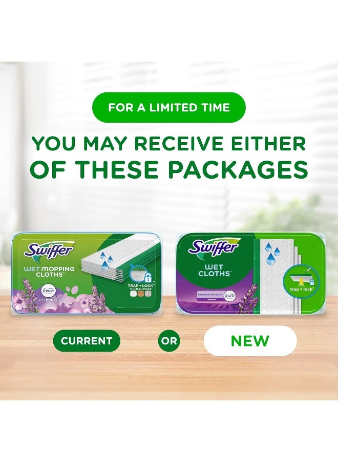 Swiffer Sweeper Wet Mopping Cloth Multi Surface Refills, Febreze Lavender Vanilla & Comfort Scent, 36 count - Image 2