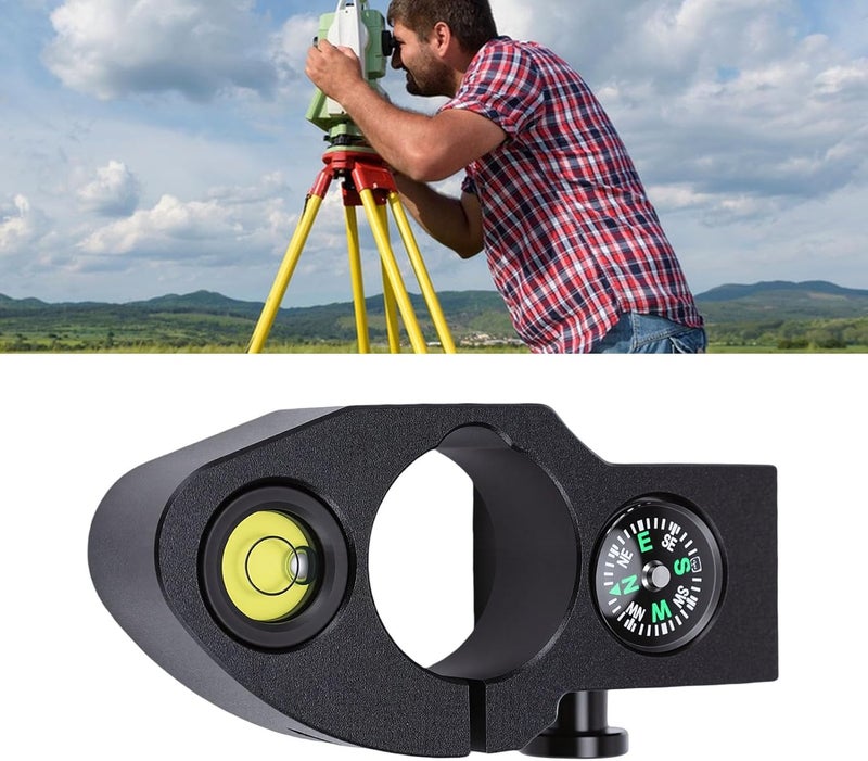 Luocute Tower Ruler Bubble Levels, Heavy Duty Aluminum Alloy with Circular Hole for 32mm Diameter Measuring Rods, Compatible with Surveying Strong Construction - Image 4