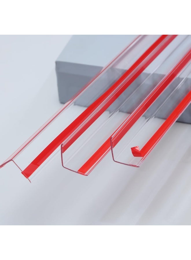 Trimold Clear Peel and Stick L Molding Corner Guards with 90° Angle for Wall Door Frame Cabinet Baseboard Protection and Decoration, 2.9ft x 1.2in (3Pcs) - Image 1
