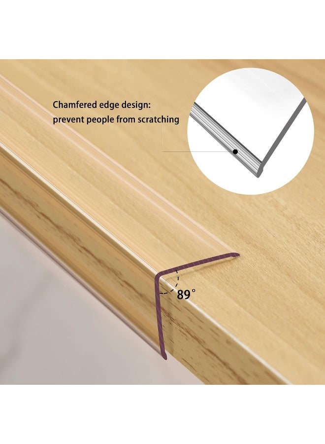 Trimold Clear Peel and Stick L Molding Corner Guards with 90° Angle for Wall Door Frame Cabinet Baseboard Protection and Decoration, 2.9ft x 1.2in (3Pcs) - Image 3