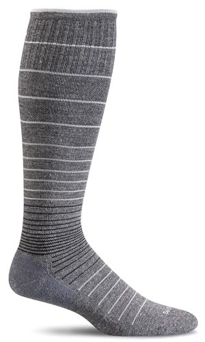 Sockwell Women's Circulator Moderate Graduated Compression Sock, Charcoal - S/M - Image 1