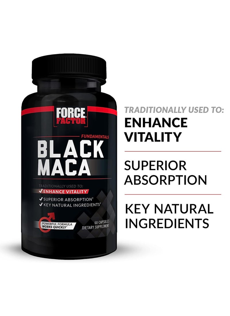 Force Factor Black Maca 1000mg - 60 Capsules  - Image 3