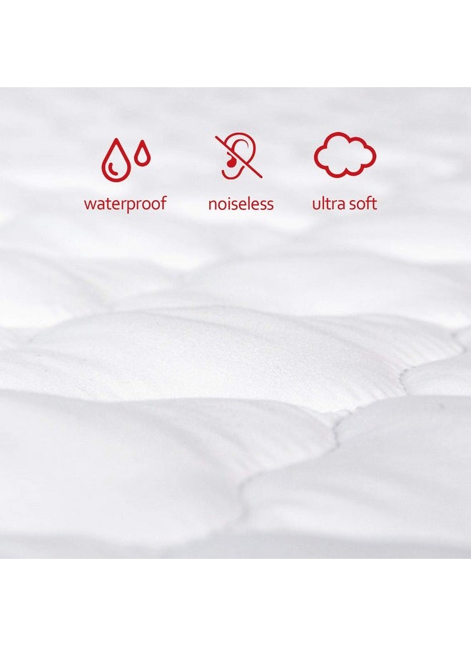 Moonsea وسادة مرتبة Pack N Play (4 أحجام) تناسب Graco Pack &#39;N Play Travel Dome Lx Playard Pack And Play، غطاء واقي لملاءات المرتبة المقاومة للماء والمبطنة الناعمة Pack And Play، ملاءات مرتبة ملائمة  - Image 3