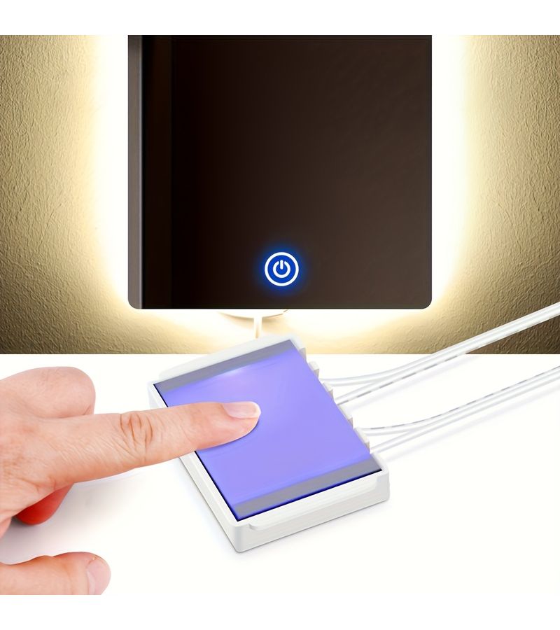 DC5 24V Bathroom Mirror LED Dimmer Touch Switch Smart Sensor Touch Control FTS A03W For Acrylic Panel Glass Lights Mirror Backlight Decoration Concealed Mount 60W - Image 1