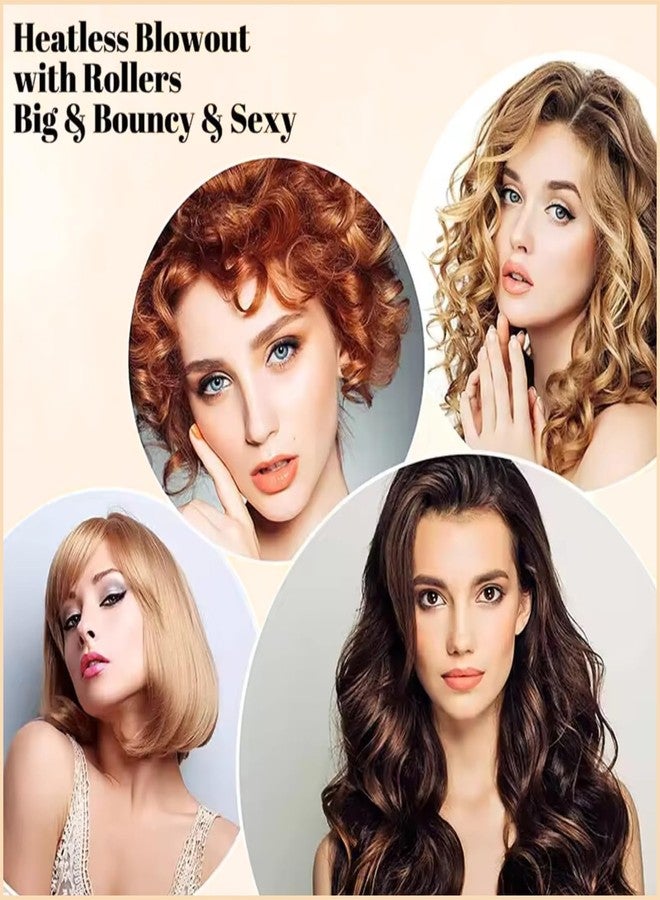 Scarlet Line Professional Hair Curling Rollers - Hairdressing Self Grip Plastic Curlers for Home and Salon Use - Image 2