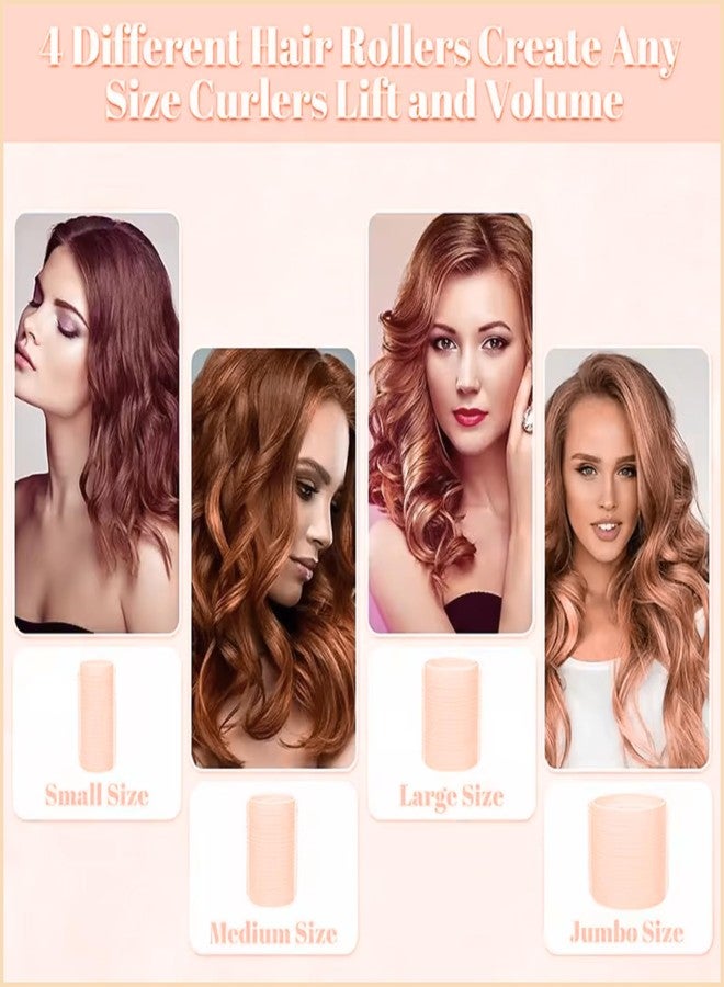 Scarlet Line Professional Hair Curling Rollers - Hairdressing Self Grip Plastic Curlers for Home and Salon Use - Image 4