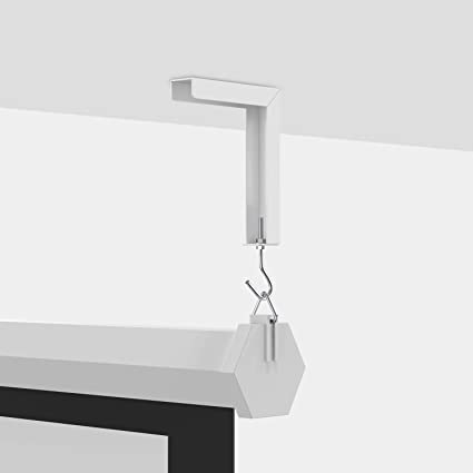 Spline Universal Projector Screen Wall Mount Brackets/Stand, 12- Inches Adjustable, Brackets/Hanger, 31 kg Weight Capacity, White - Image 4
