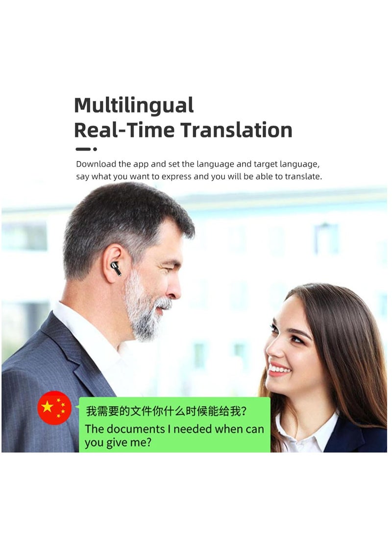 Furtey - Language Translation Earbuds Multifunctional Bluetooth Noise Reduction Translation Headset Supports 144 Languages - Image 1
