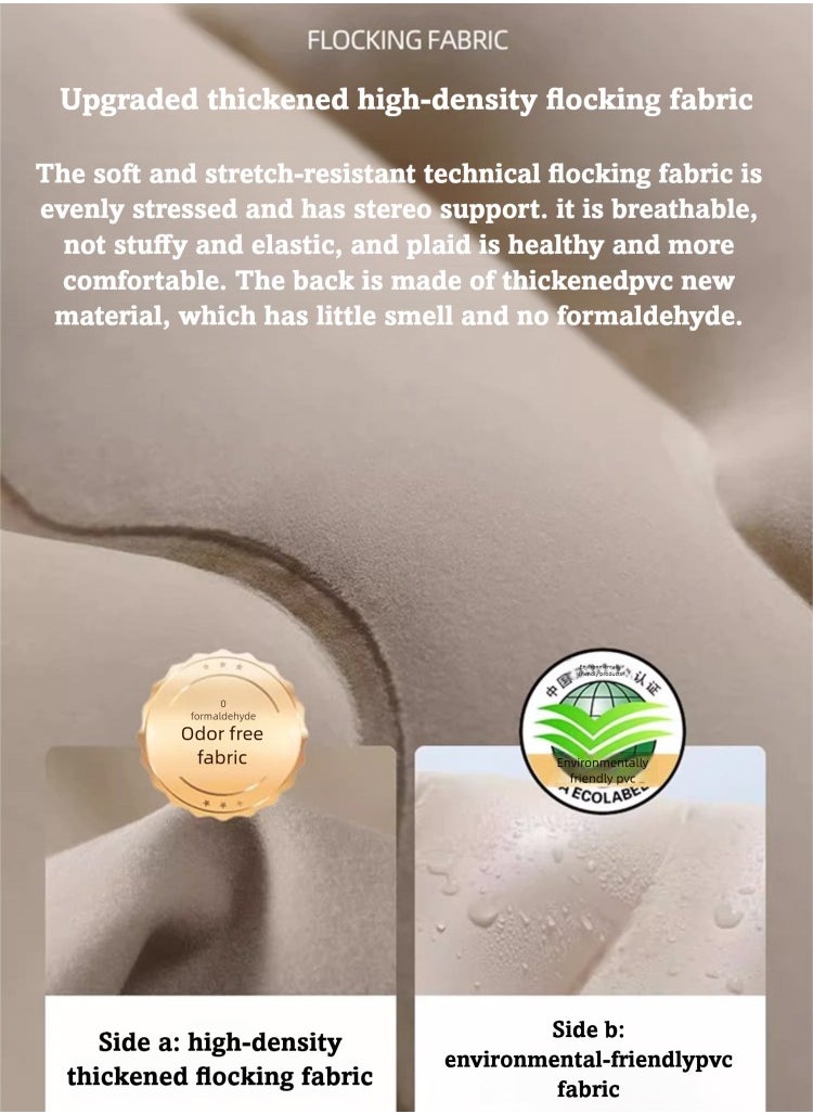 Deluxe king size inflatable mattress (with built-in pump), 198cm*152cm extra wide inflatable mattress, suitable for home, camping, travelling, formaldehyde free!