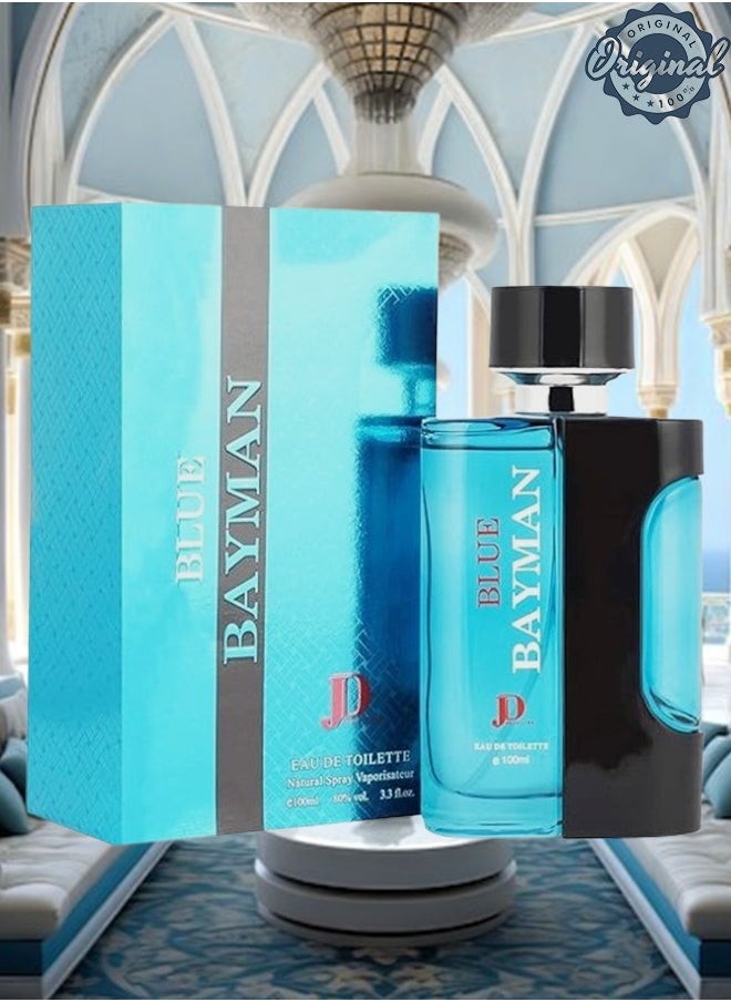 Blue - 4 Pieces Blue Bayman Perfume 100ml EDT - Image 1