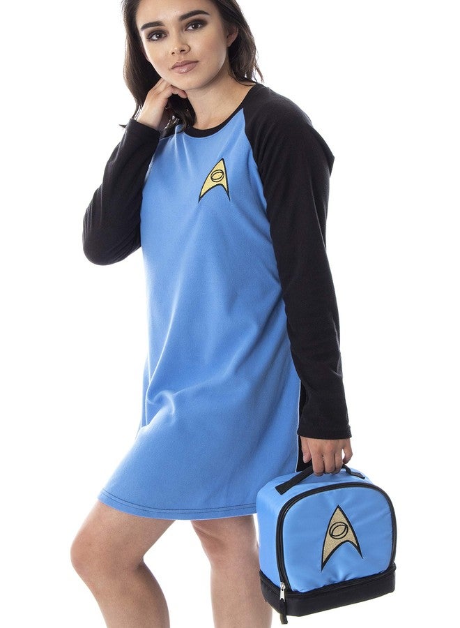 حقيبة غداء معزولة ذات قسمين، مزينة بشعار سبوك، ضابط العلوم، من سلسلة ستار تريك الأصلية. - Image 2